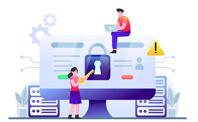 Cyber Security Web Illustration